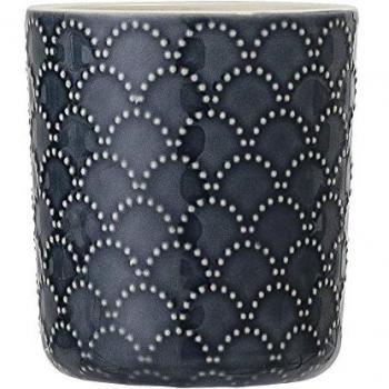 Bloomingville Taza de loza, azul Naomi