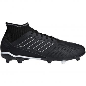 adidas Men's Predator 18.3 Fg Footbal Shoes, Black Cblack/Ftwwht, 6 UK