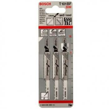 Bosch 2 608 636 226 - Hoja de sierra de calar T 101 BF - Clean for Hard Wood