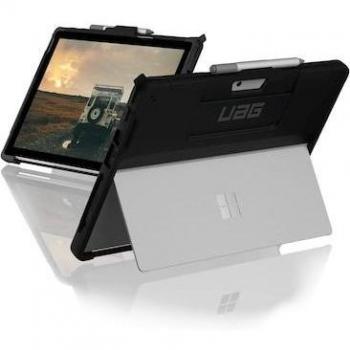 Funda para tablet Urban Armor Gear 324014114040 de 33 cm (13) Folio Negro, Transparente