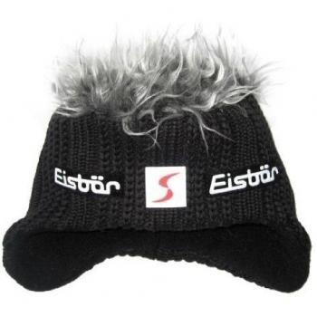 Eisbär gispert en pelo artificial Diseño. Suave Forro Polar einlet. CRÉDITO patrón de punto. Black. negro