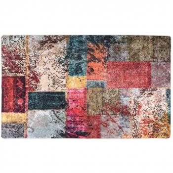 Alfombra Lavable Antideslizante 120x170 cm Color Negro, Gris y Dorado, Beige y Dorado, Patchwork Multicolor - Alfombra de Piso para Sala de Estar, Dormitorio, Habitación, Salón