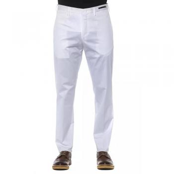 PT Torino White Cotton Jeans & Pant - IT56 | 3XL