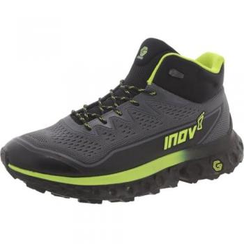 Bota de Senderismo Ligera Inov-8 Rocfly G 390 para Hombre, Color Gris/Negro/Amarillo