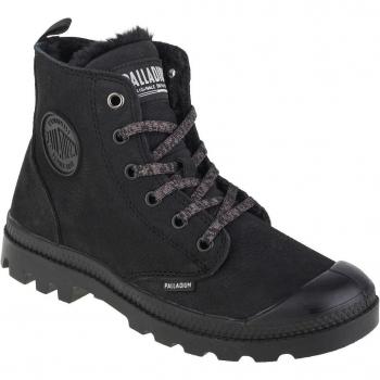 Palladium Pampa Hi Zip WL Women's Black Lace-Up Winter Boots, Size 38