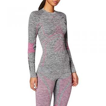 X-Bionic Camiseta Ml C/Redondo E Accumulator 4.0 Melange Mujer Gris