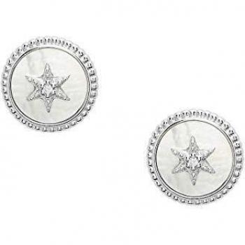 Fossil Fossil JFS00500040 Pendientes de botón para mujer Vintage Star Silver