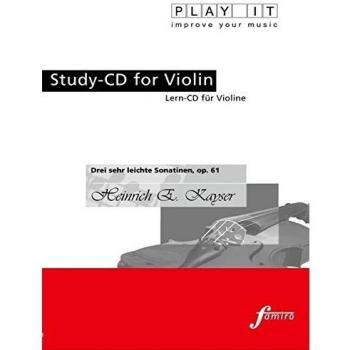 Study-CD for Violin - Drei Sehr Leichte Sonatinen
