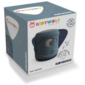Altavoz Bluetooth Portátil Kidymusic Nova para Niños - Azul y Gris, 3 Años, Unisex