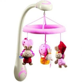 Chicco - Móvil Musical con diseño de Conejos