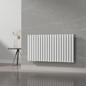 Radiador de diseño monocapa tubular Nore 60x120 cm - Acero Blanco 857W