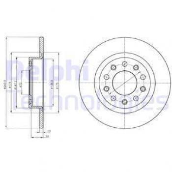 Disco de freno DELPHI BG4315