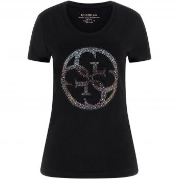 Camiseta Guess con Logotipo y Strass