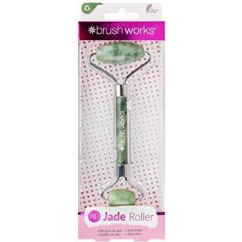 Rodillo de Jade para Masaje Facial y de Ojos Brushworks - 1 Ud, características: material de jade, ayuda a reducir la hinchazón, mejora la circulación sanguínea, promueve la elasticidad de la piel, diseño erg