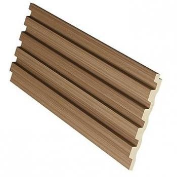Panel Mural 3D Tatiana - Pack de 3,71 m² - Color Madera Natural - Juego de 8 Piezas