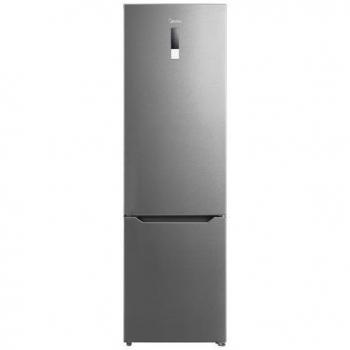 Frigorífico Combi Midea MDRB489FGE02OE, No Frost, 201 cm de altura, 60 cm de ancho, acabado en inoxidable