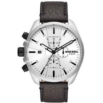 Diesel Reloj para de Cuarzo con Correa en Cuero Genuino DZ4505