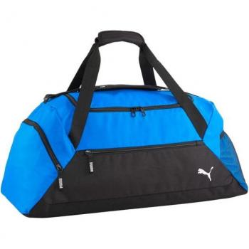 Bolsa de deporte Puma Teamgoal Teambag azul, material resistente, compartimento principal amplio, bolsillo lateral con cremallera, correas ajustables y acolchadas, diseño moderno y logo de Puma