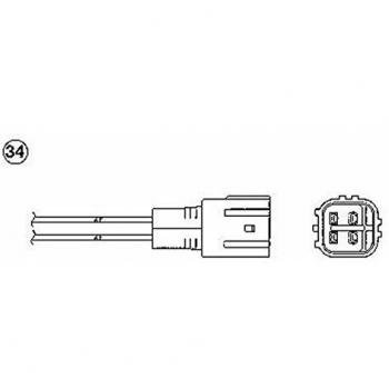 Sonda Lambda NGK 91254 para Toyota Corolla VIII Liftback y Compact - Sensor de Oxígeno