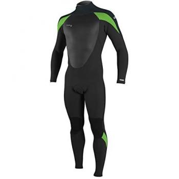 O'Neill Wetsuits Traje de Neopreno Manga Larga Cremallera Trasera Epic 3/2 mm Negro Verde - L