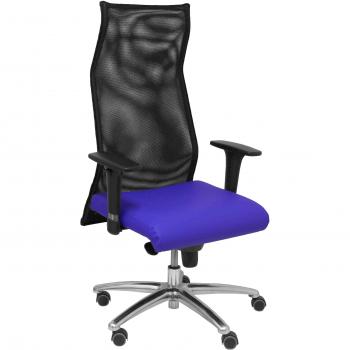 Sillón Sahuco similpiel azul