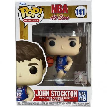 Funko POP! NBA 141 John Stockton - Figura de colección con camiseta azul de All Stars 1992