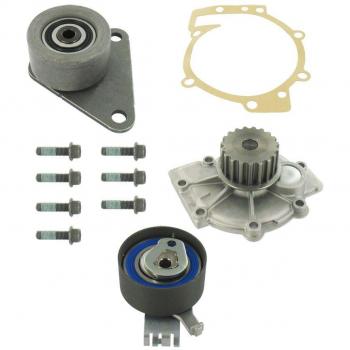 Bomba de Agua SKF VKMC 06605 + Kit de Correa de Distribución con Juntas para Renault, Volvo y Ford
