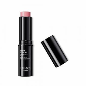 KIKO Milano Velvet Touch Creamy Stick Blush - 07 Natural Rose, Colorete en stick con textura cremosa y acabado luminoso, 10g