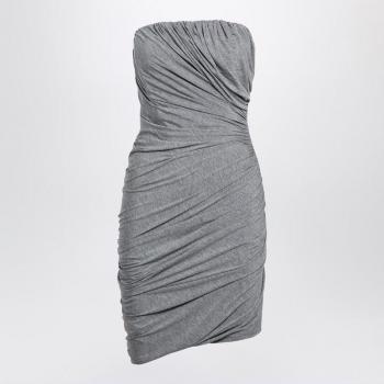 The Attico Women's Draped Viscose Mini Dress in Grey | Size XS | 247WCA308V082