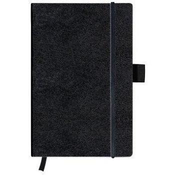 Cuaderno Herlitz my.book classic A6, 96 hojas, cuadrícula, negro, con tapa de cuero sintético
