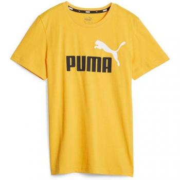 Camiseta de Manga Corta Infantil Puma ESS+ 2 Col Logo Amarillo
