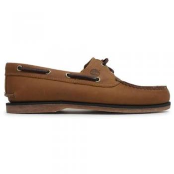 Zapatos Timberland Classic Boat marrón rústico para hombre, talla 44 EU, diseño de barco, material de cuero completo blanco