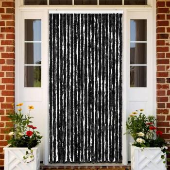 Cortina mosquitera gris antracita chenilla 90x200 cm