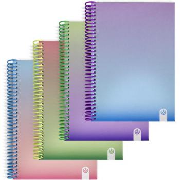 Cuaderno forrado 80 hojas A5 cuadrícula Gradient Carchivo