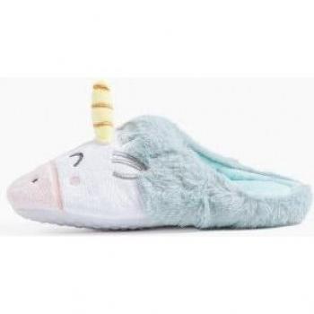 Pantuflas Unicornio para Niños de Aznar Innova - Zapatillas Estar por Casa Mr. Wonderful - Alta Calidad, Tallas 28 a 35, Color Blanco