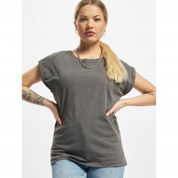 Urban Classics Ladies Extended Shoulder T-Shirt - Charcoal - Sizes M to XL