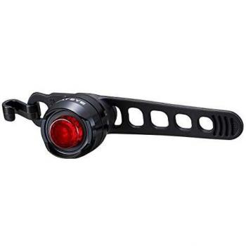 Luz Trasera Recargable Cateye Orb Negra con LED Brillante, USB Recargable, Montaje Fácil y Resistente al Agua