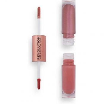 Revolution Double Up Sombra de Ojos Líquida 2 en 1 Tono Blissful Pink 2x2,2 ml