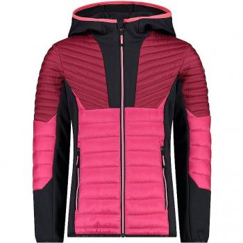 CMP Girls' Waterproof Hybrid Hoodie Jacket - Pink, Size 176