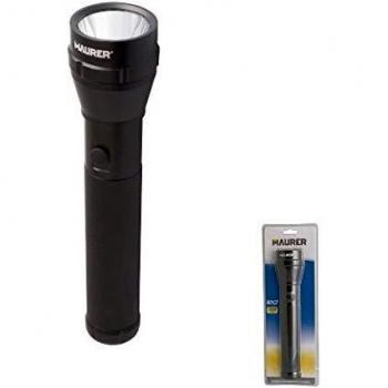 MAURER 19041265 099025 Linterna LED a Batería Profesional, 2D – 3 W, Multicolor