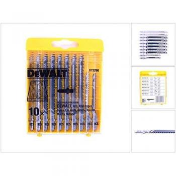 DeWalt DT2290-QZ Juego de 10 hojas de sierra calar para madera