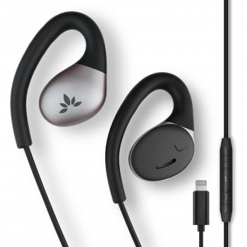 Auriculares con cable Avantree Lightning con micrófono, compatibles con iPhone 14/13 y todos los dispositivos iOS, tipo abierto Resolve-L