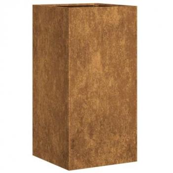 Rusty Weathering Steel Planter 40x40x80 cm