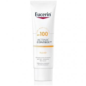 Eucerin Actinic Control Fluido Protector Solar SPF 100 - Loción Protectora con Filtro UVA y UVB, 80 ml