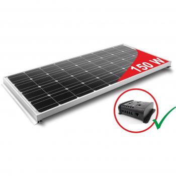 PANEL SOLAR 150W PARA AUTOCARAVANA - KIT COMPLETO