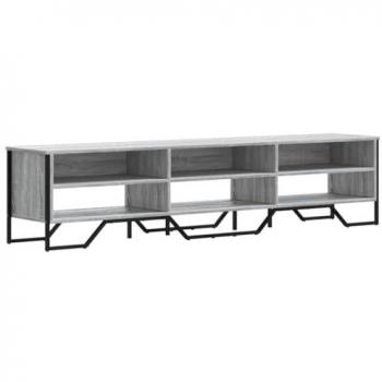 Mueble de TV madera de ingeniería gris Sonoma 180x34x41 cm