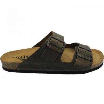 Sandalias de Hombre Plakton Chancla Piel Bio 175857 731-X Kaki