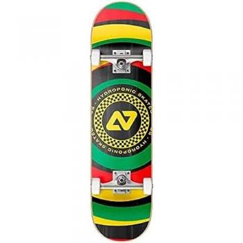 Skateboard Hydroponic Circular Co Rasta 7.25'' Unisex Juventud Negro Verde Rojo