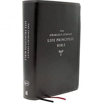 Kjv, Charles F. Stanley Life Principles Bible, 2nd Edition, Leathersoft, Black, Comfort Print: Growing in Knowledge and Understanding of God Through His Word