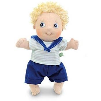 Rubens Barn- Cutie Adam Muñeca Suave Hecha a Mano, Multicolor 150011